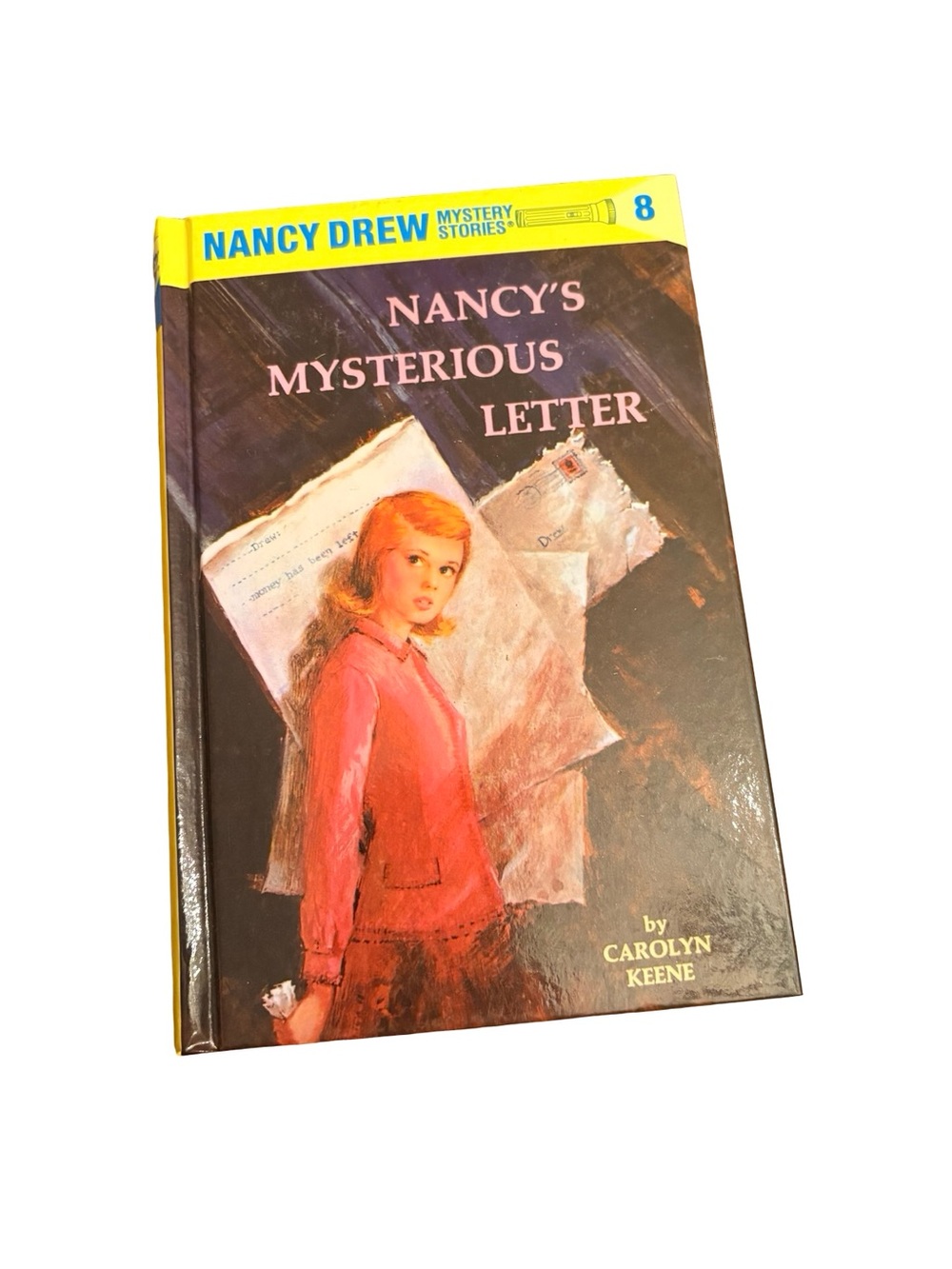 Nancy Drew "Nancy's Mysterious Letter" Hardcover - Yellow & Pink Cover